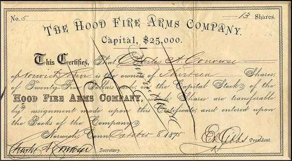 1875 1879 Hood Fire Arms Stock