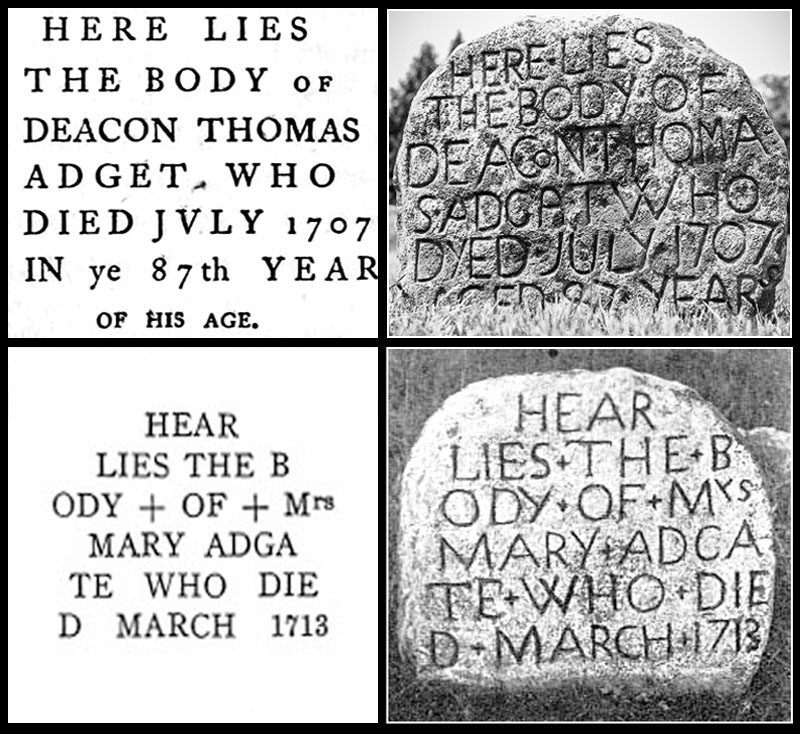 1707 Thomas And Mary Adgate Headstones E1608656719568