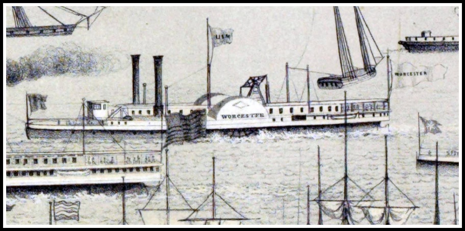 Steamboat Worcester 1841