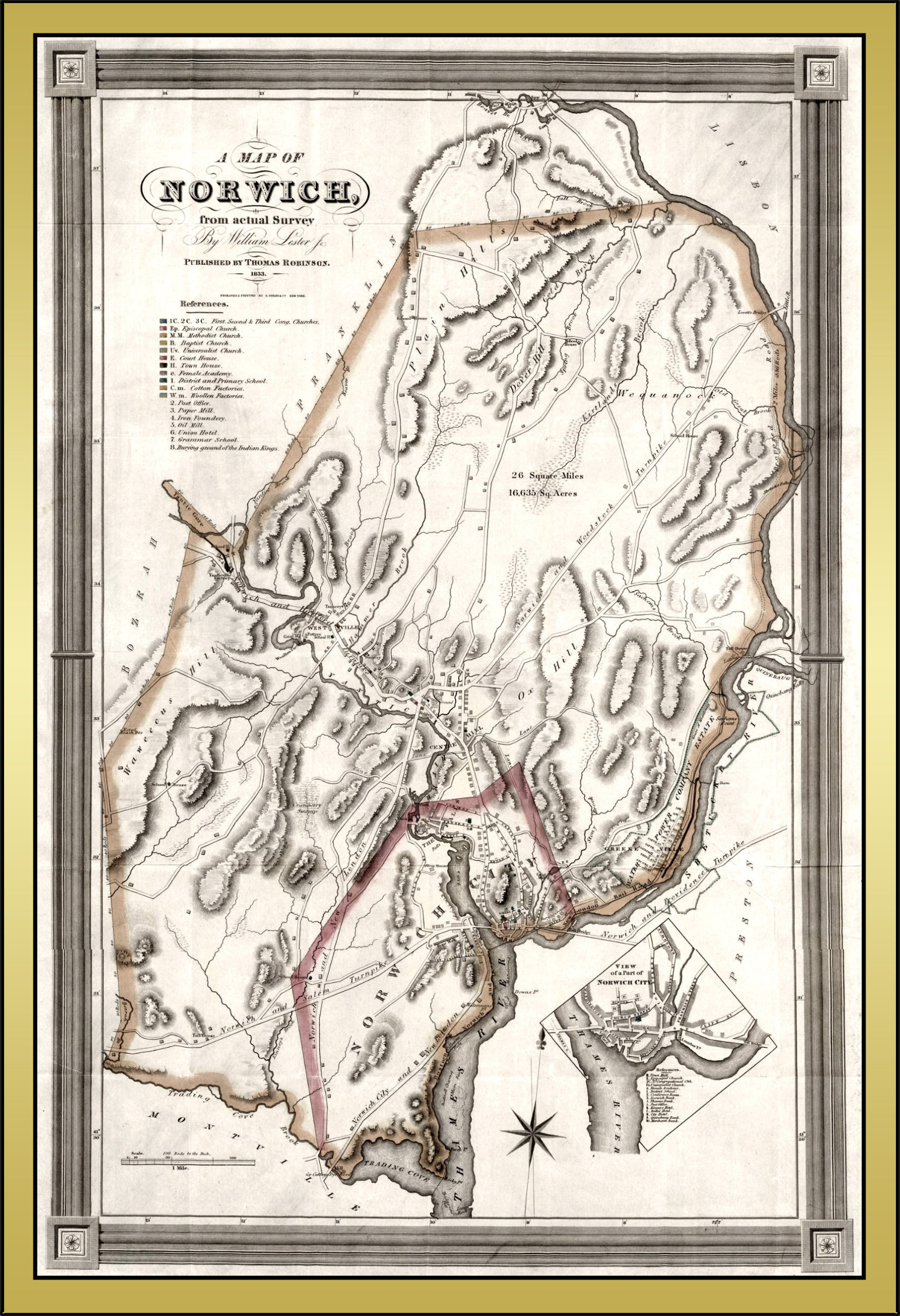 1833 Map Of Norwich 2 Scaled