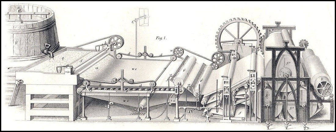 1830 Fourdrinier Machine