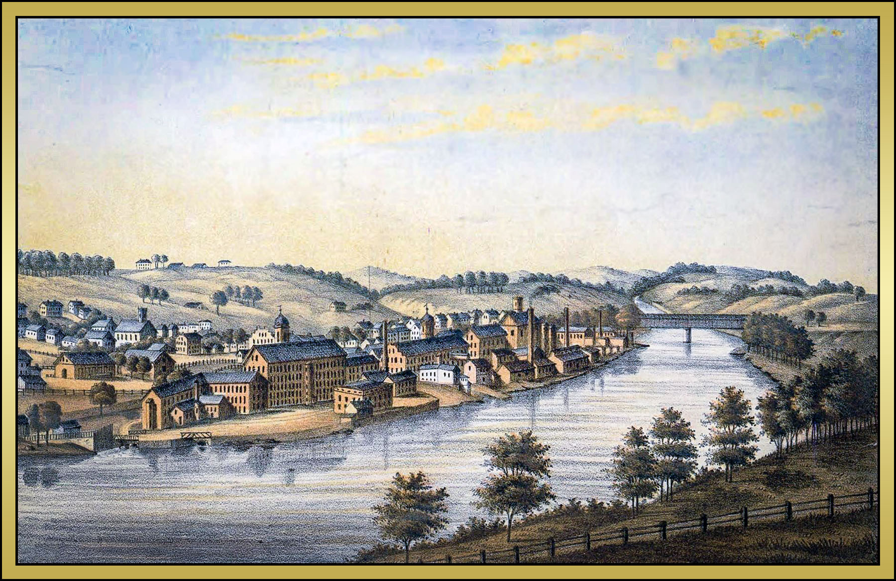 1861 Greeneville Manufacturers Lithograph