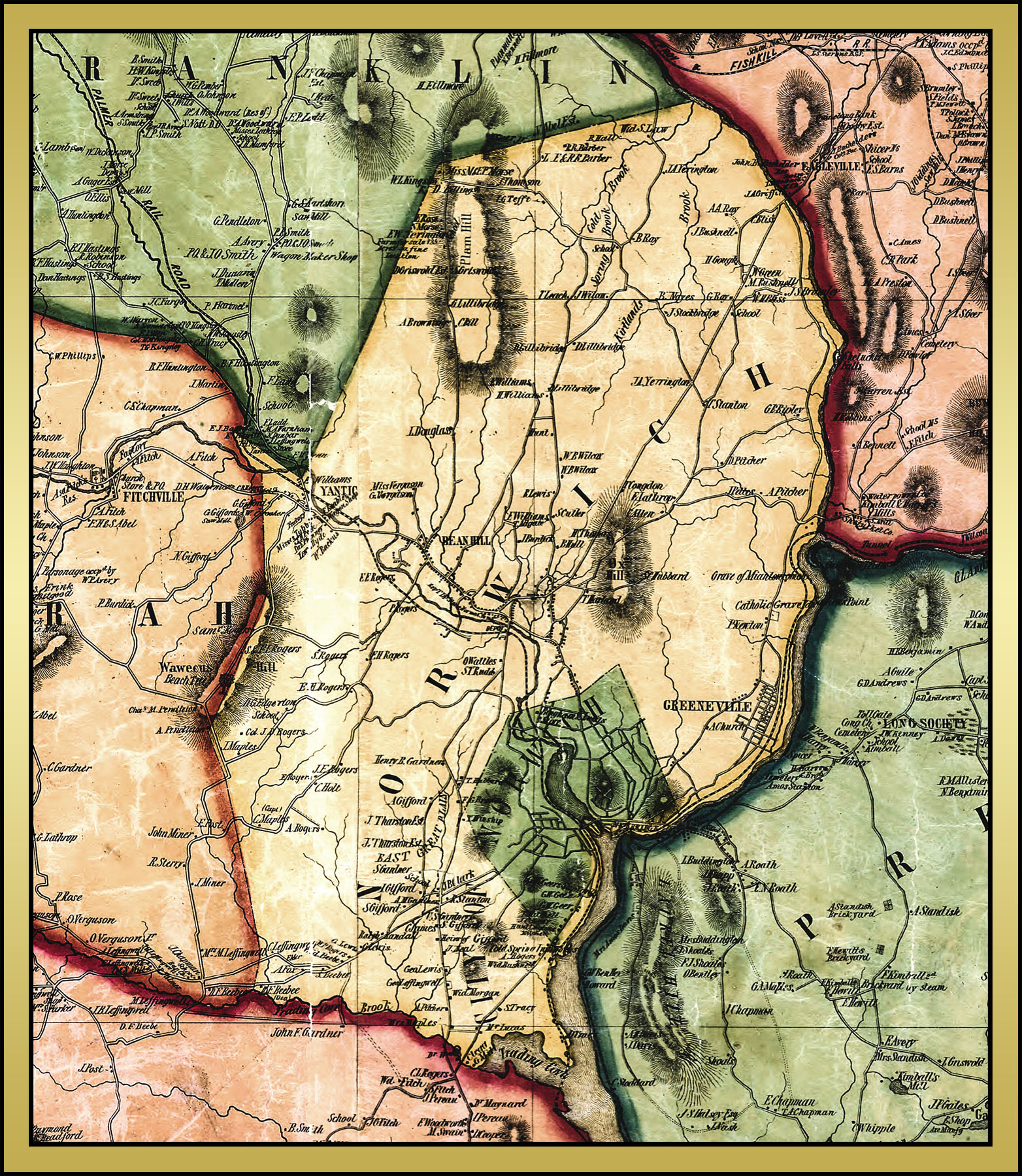 1854 Map Of Norwich Walling 1564px