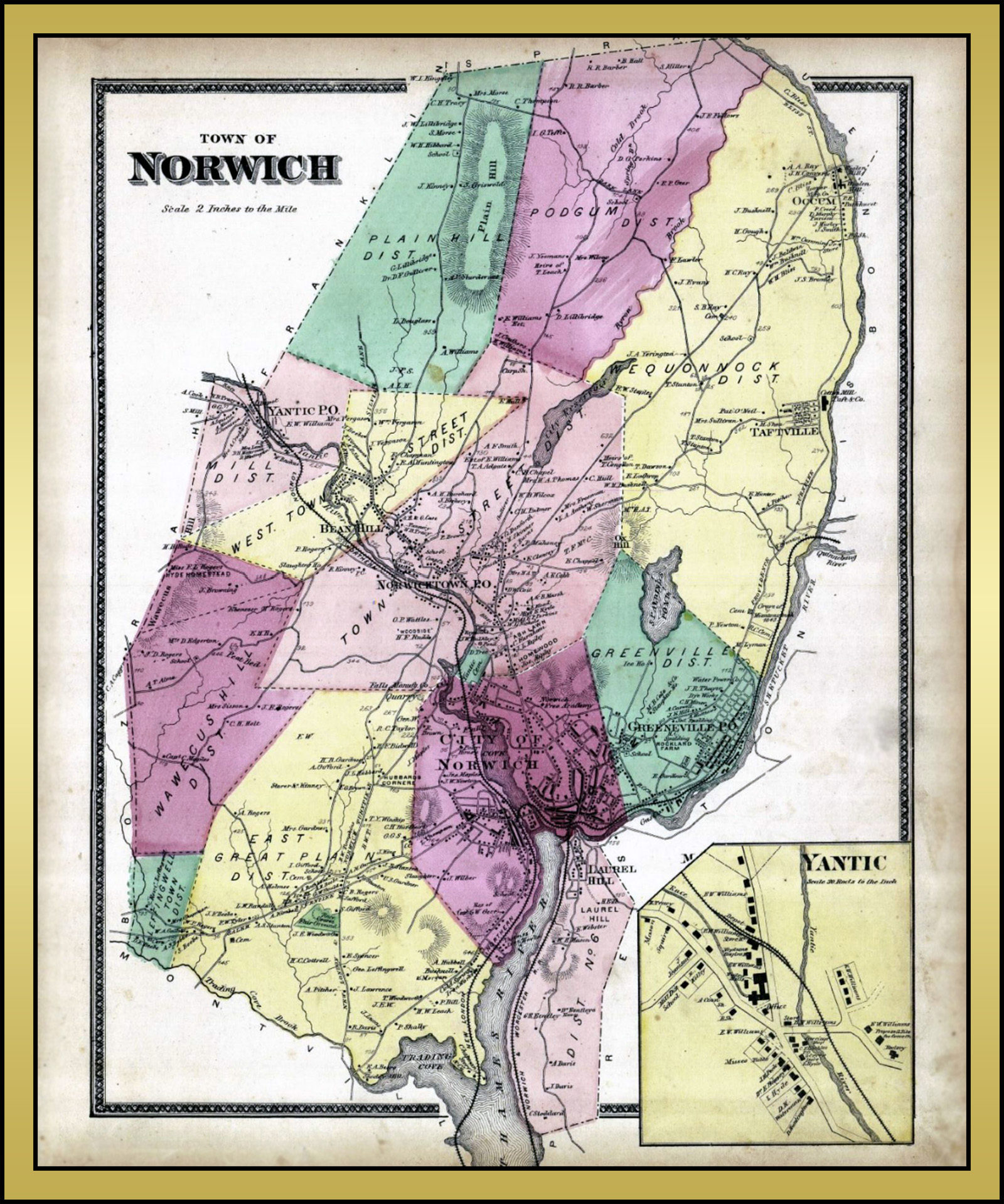1868 Map Of Norwic And Yantic E1622840172866