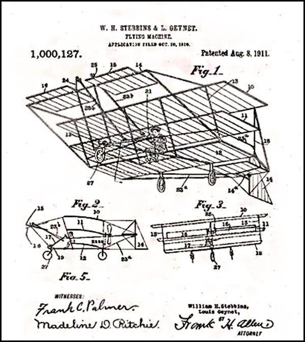 1911 Triplane Patent E1688995349666