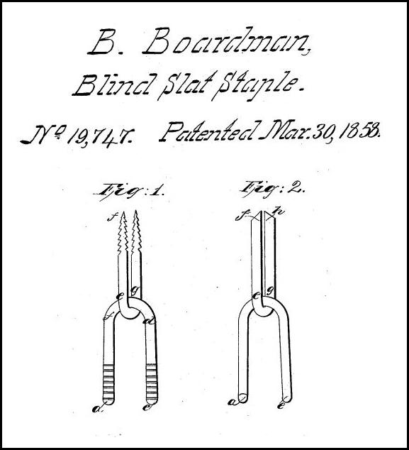 1858 Staple Patent