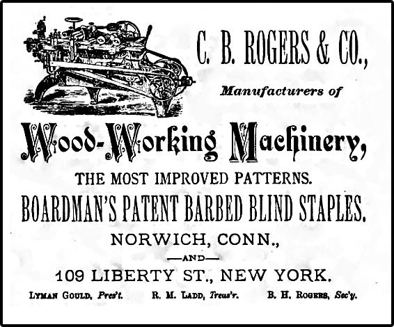 1881 CB Rogers Ad Boardman Staples