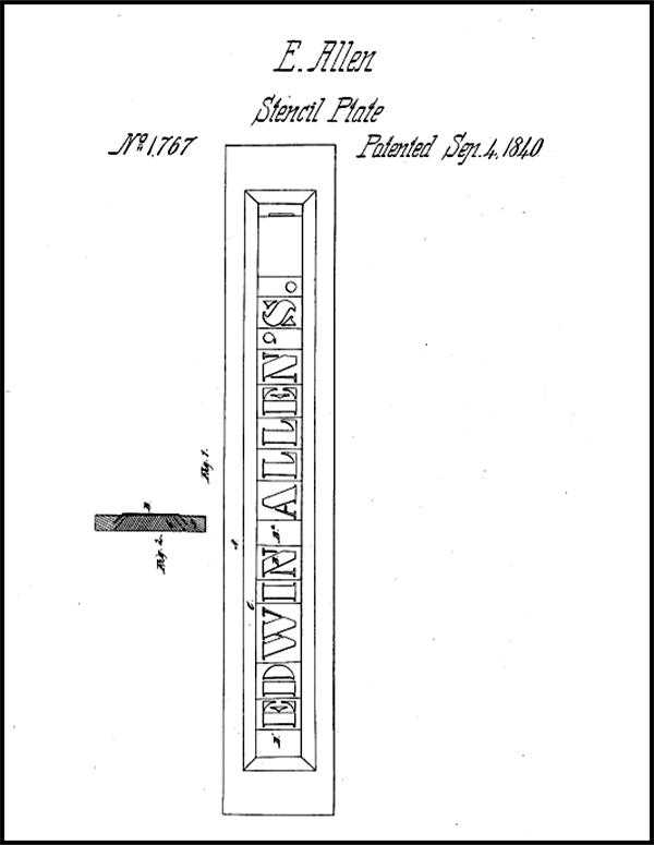1840 Stencil Plate