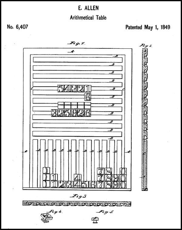 1849 Aritmetical Table