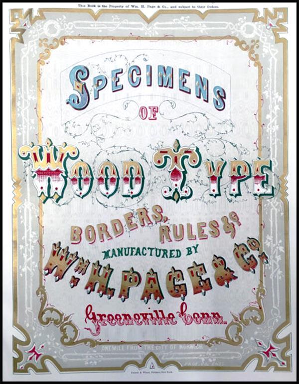 1867 Page Wood Type Specimens
