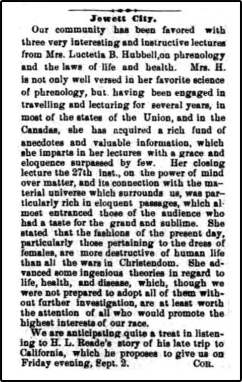 Lucretia Jewett City Lectures 08311870