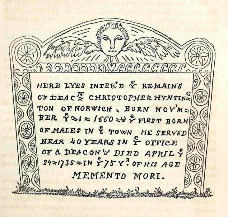 1706 Christopher Huntington Gravestone E1742831038160