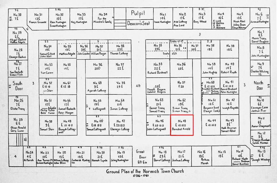 1760 1st Congregational Church Floor Plan