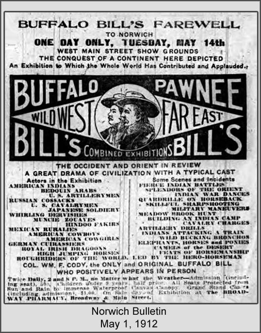 1912 Buffalo Bill Farewell Ad
