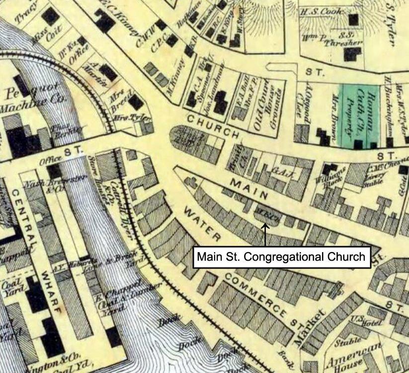 1868 Map Main St Cong Church