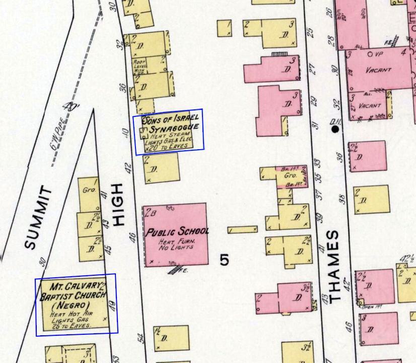 1914 Sons Of Israel Map