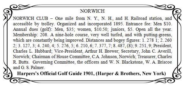 1901 Harpers Golf Guide